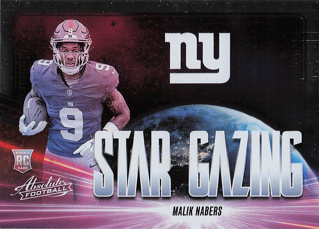 2024 Panini Absolute Football Star Gazing Malik Nabers #SG-MNS