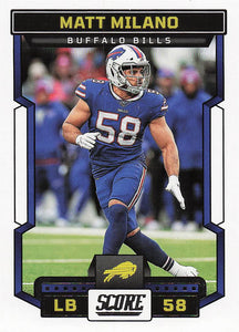2023 Score Football Matt Milano #260