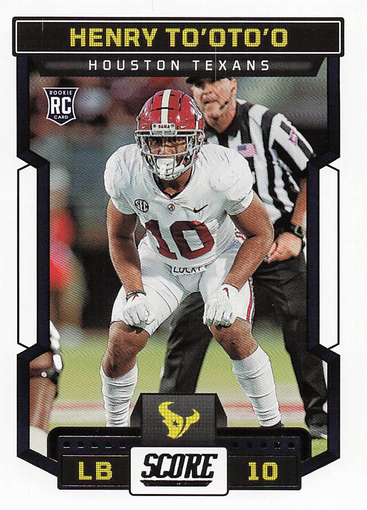 2023 Score Football Henry To'oTo'o #378 Rookie