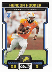 2023 Score Football Hendon Hooker #305 Rookie