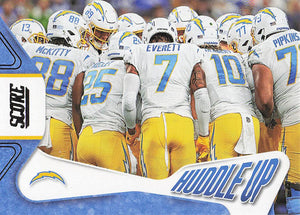 2023 Score Football Huddle Up Los Angeles Chargers #7