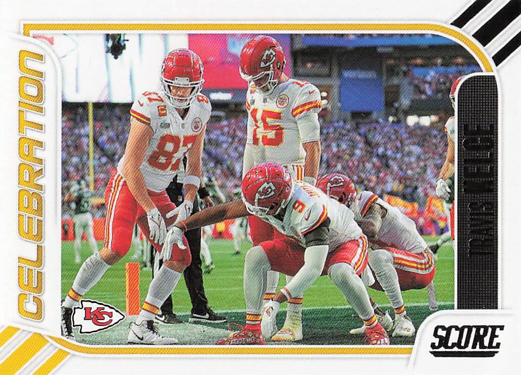 2023 Score Football Celebration Travis Kelce #1