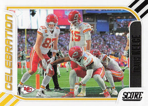 2023 Score Football Celebration Travis Kelce #1