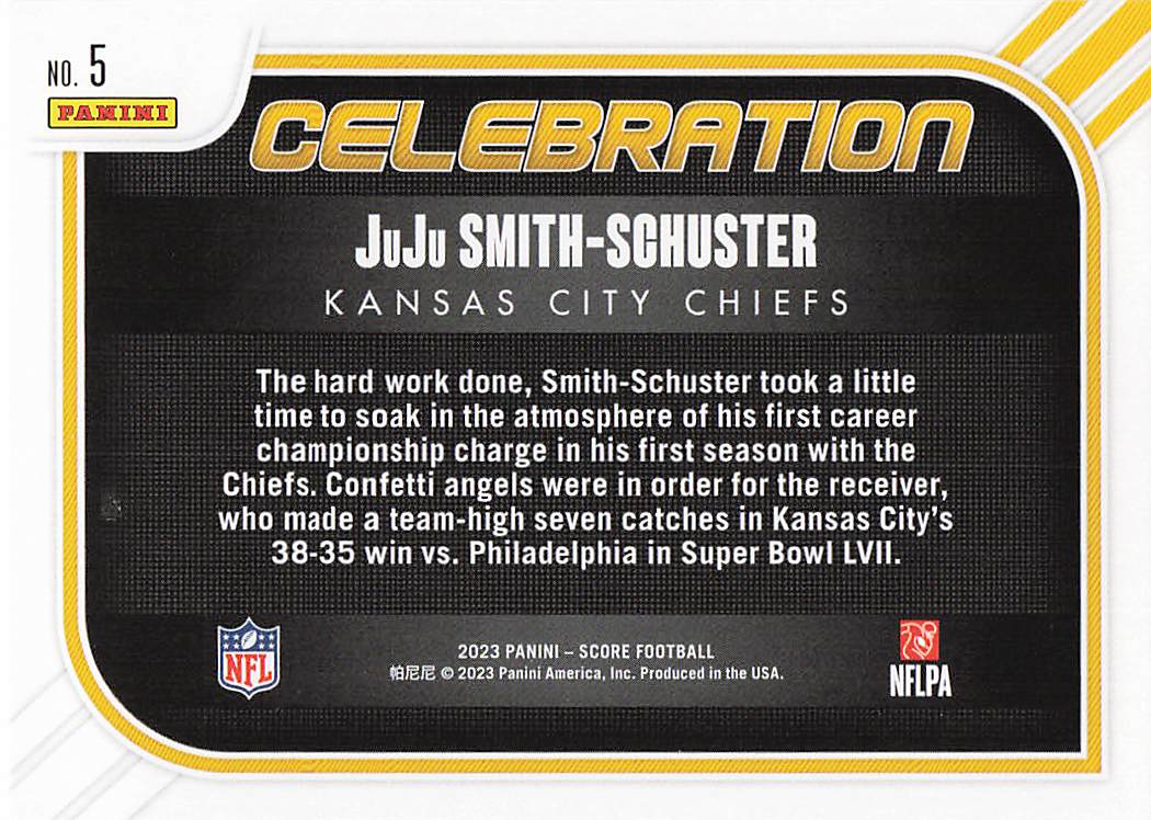 2023 Score Football Celebration JuJu Smith-Schuster #5