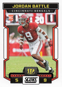 2023 Score Football Jordan Battle #386 Rookie