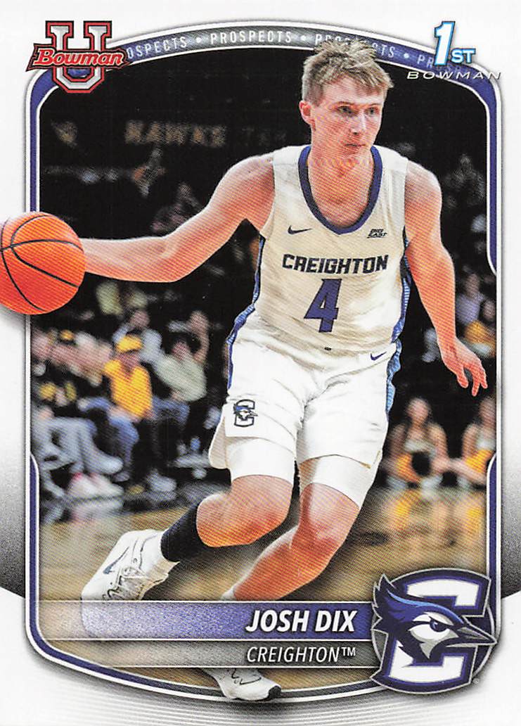2025-26 Bowman Basketball Prospects Josh Dix #BPP-17