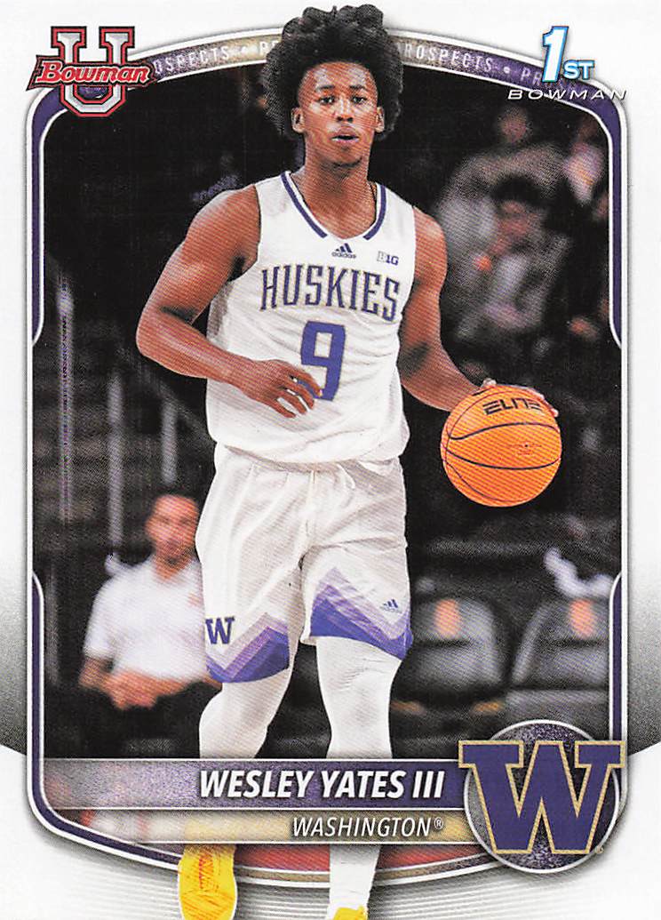 2025-26 Bowman Basketball Prospects Wesley Yates III #BPP-43