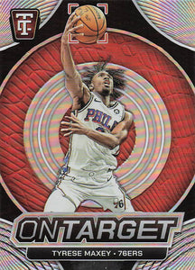 2024-25 Panini Totally Certified Basketball On Target Tyrese Maxey #3