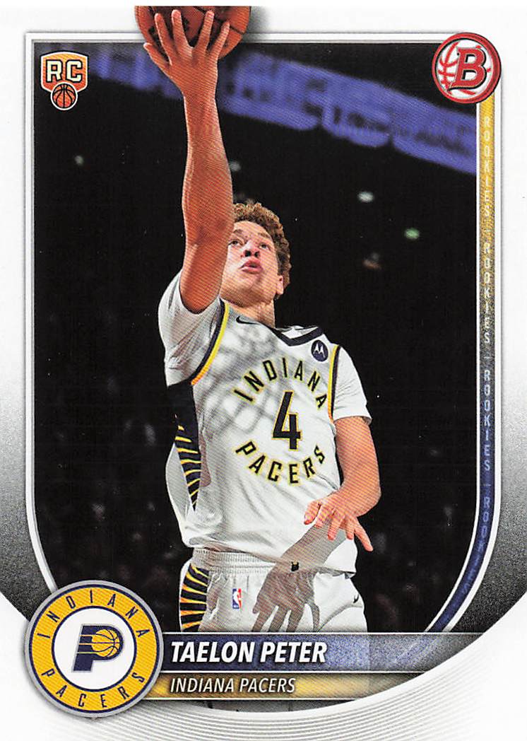 2025-26 Bowman Basketball Taelon Peter #50 Rookie