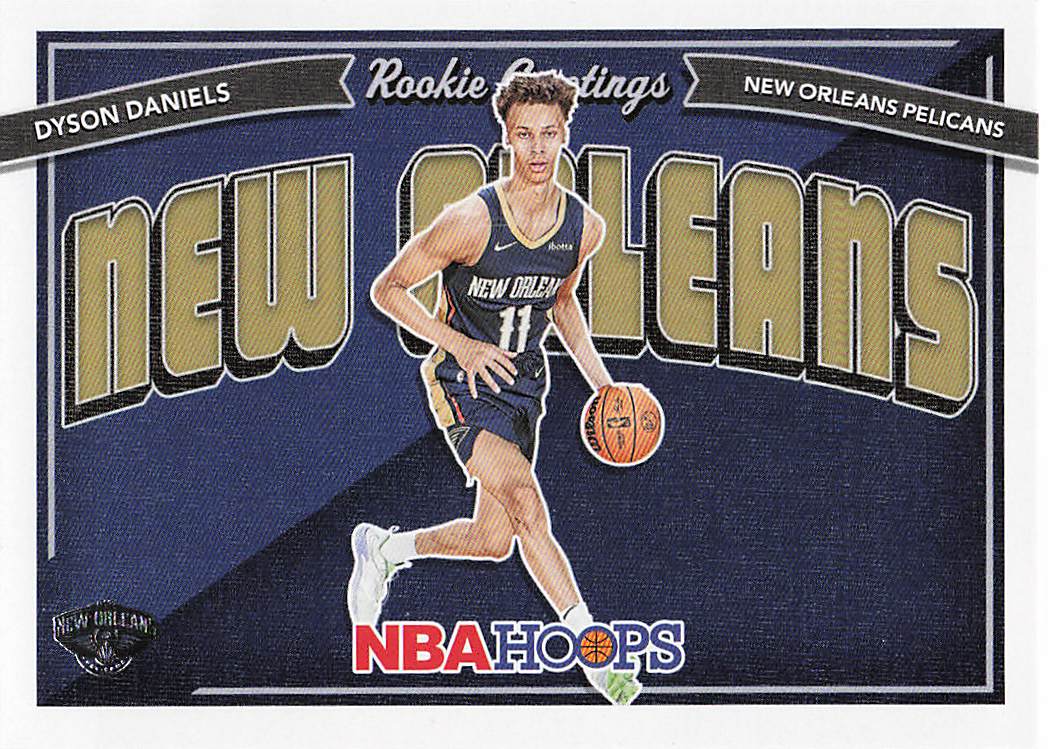 2022-23 Hoops Basketball Rookie Greetings Dyson Daniels #8