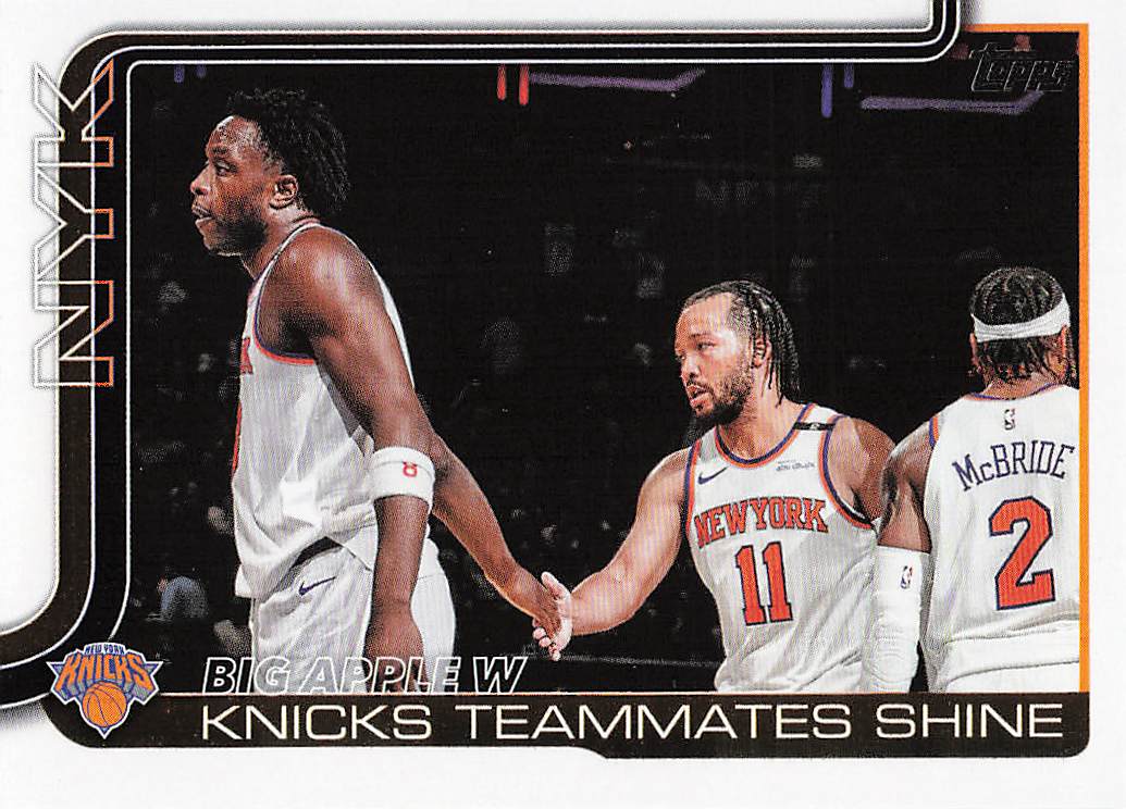 2025-26 Topps Basketball Big Apple W: Knicks Teammates Shine #274