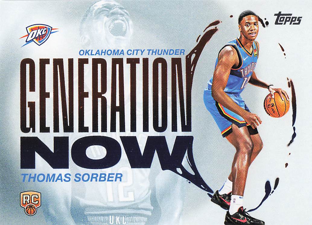 2025-26 Topps Basketball Generation Now Thomas Sorber #GN-15