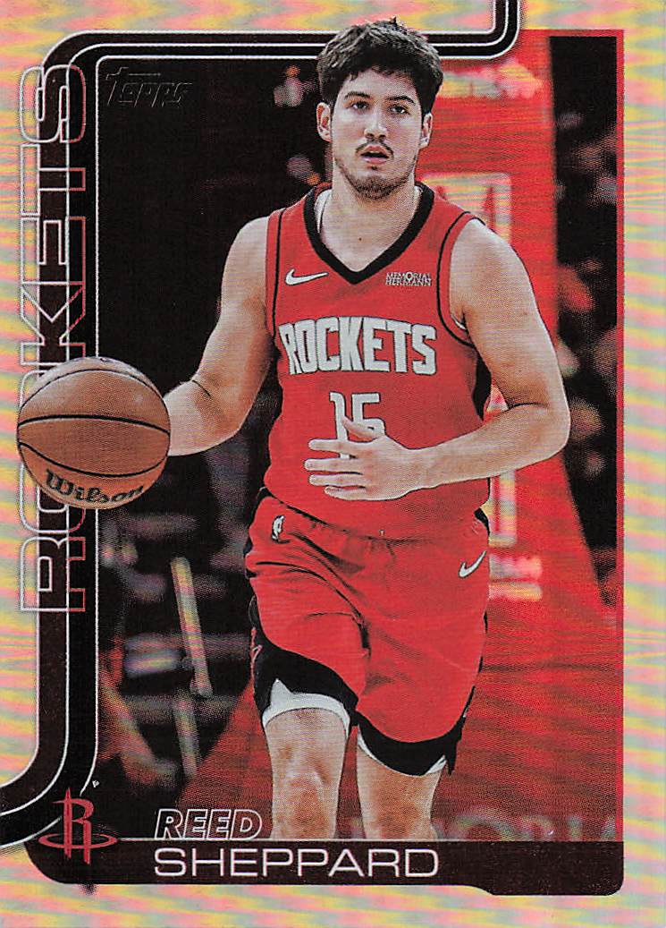 2025-26 Topps Basketball Rainbow Foilboard Reed Sheppard #178