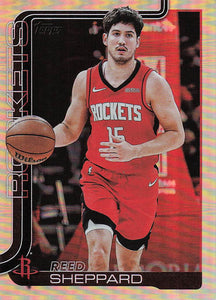 2025-26 Topps Basketball Rainbow Foilboard Reed Sheppard #178