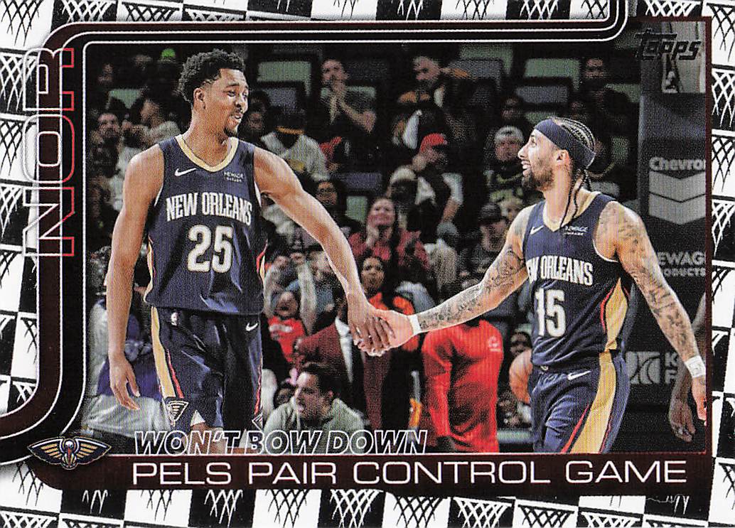 2025-26 Topps Season Tip Off Won't Bow Down: Pels Pair Control Game #299