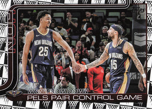 2025-26 Topps Season Tip Off Won't Bow Down: Pels Pair Control Game #299