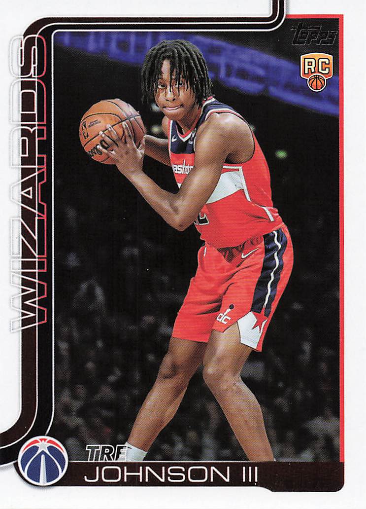 2025-26 Topps Basketball Tre Johnson III #206 Rookie
