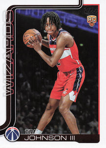 2025-26 Topps Basketball Tre Johnson III #206 Rookie