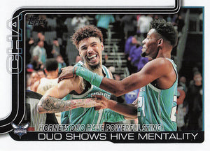 2025-26 Topps Hornets Duo Have Powerful Sting: Duo Shows Hive Mentality #283