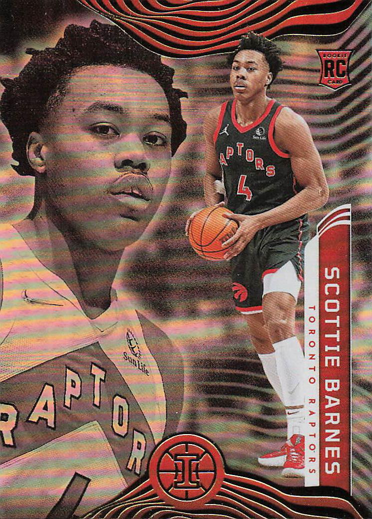 2021-22 Panini Illusions Basketball Emerald Scottie Barnes #154 Rookie