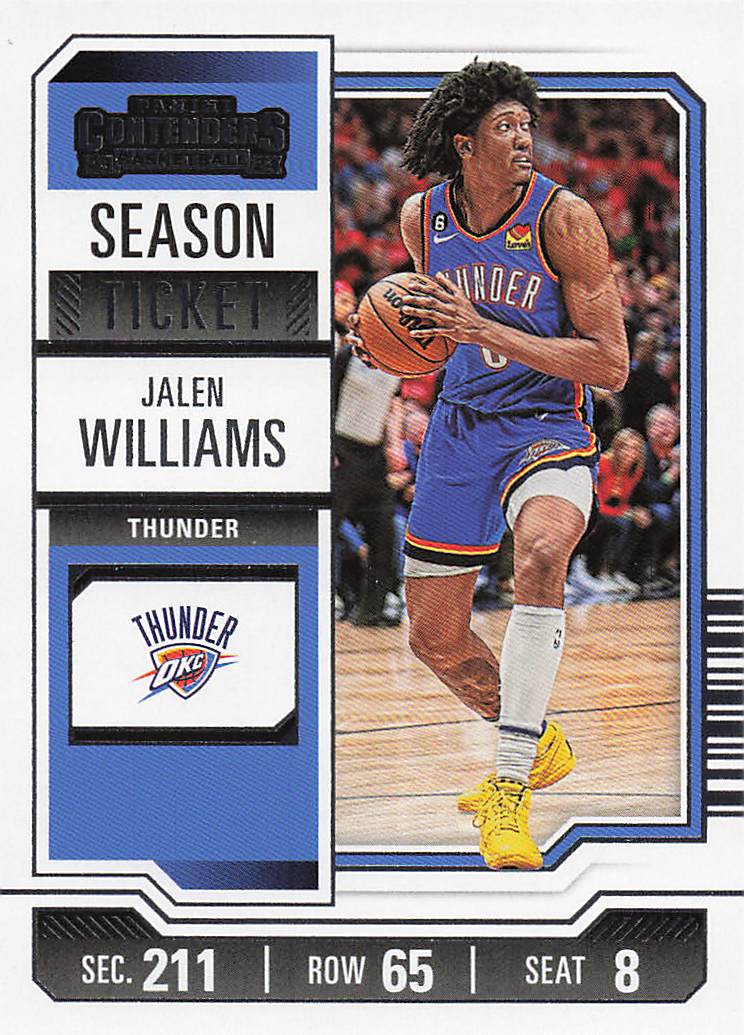 2023-24 Panini Contenders Basketball Season Ticket Retail Jalen Williams #67