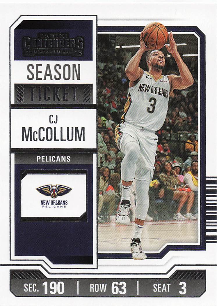 2023-24 Panini Contenders Basketball Season Ticket Retail CJ McCollum #31