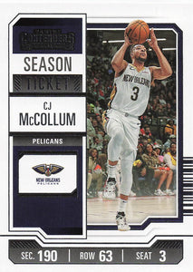 2023-24 Panini Contenders Basketball Season Ticket Retail CJ McCollum #31