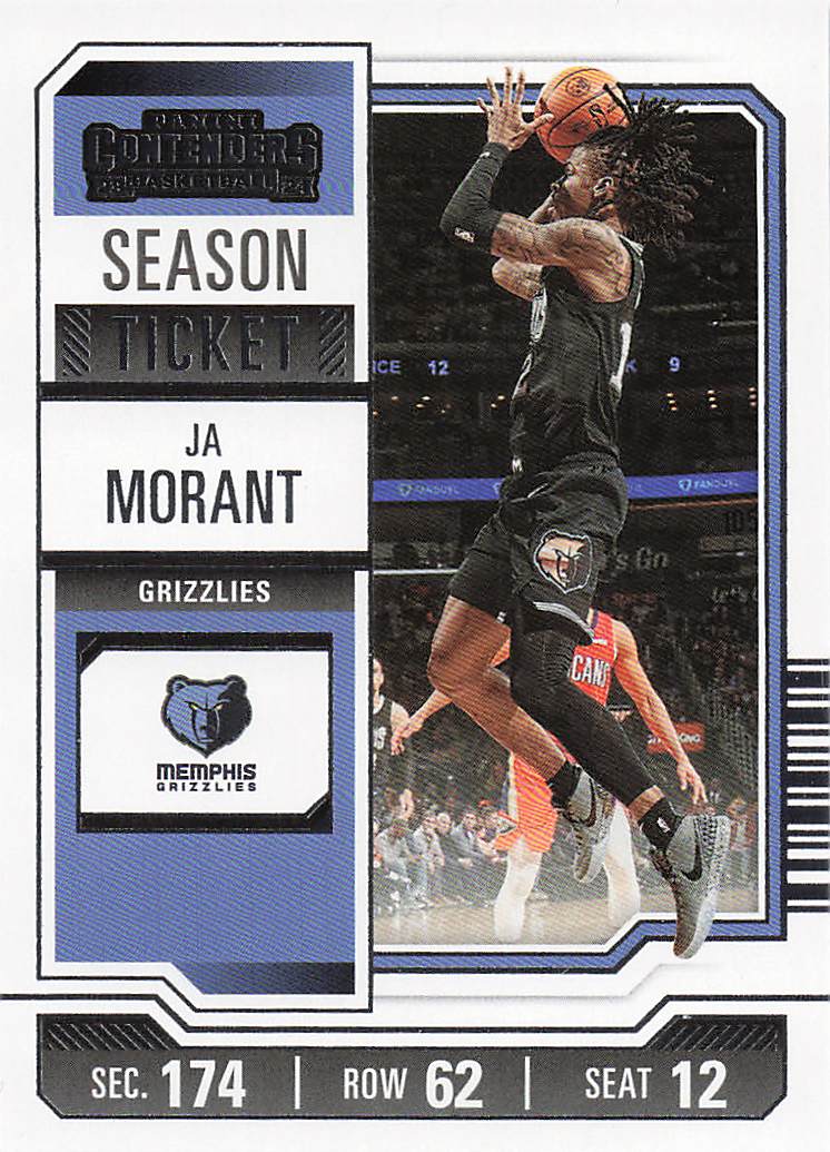 2023-24 Panini Contenders Basketball Season Ticket Retail Ja Morant #74