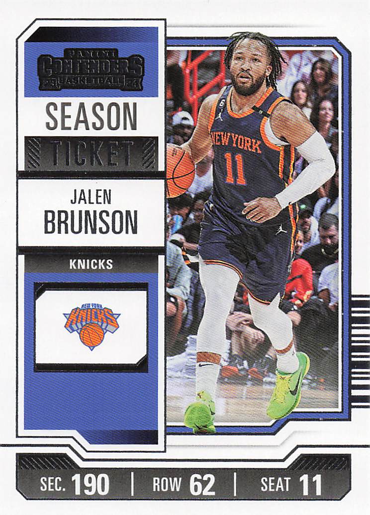 2023-24 Panini Contenders Basketball Season Ticket Retail Jalen Brunson #59