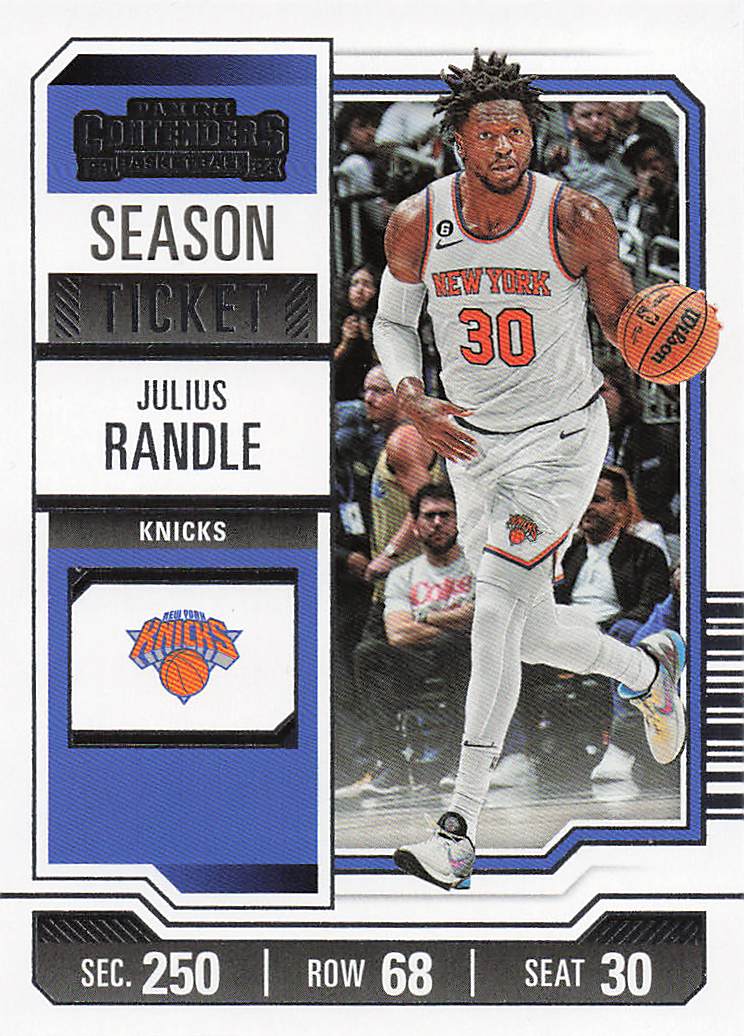 2023-24 Panini Contenders Basketball Season Ticket Retail Julius Randle #18