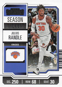 2023-24 Panini Contenders Basketball Season Ticket Retail Julius Randle #18