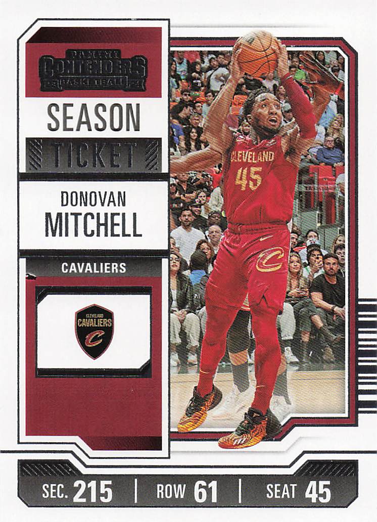 2023-24 Panini Contenders Basketball Season Ticket Retail Donovan Mitchell #75