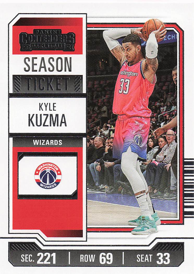 2023-24 Panini Contenders Basketball Season Ticket Retail Kyle Kuzma #32