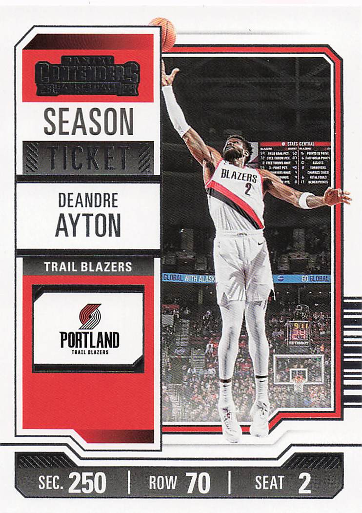 2023-24 Panini Contenders Basketball Season Ticket Retail Deandre Ayton #89