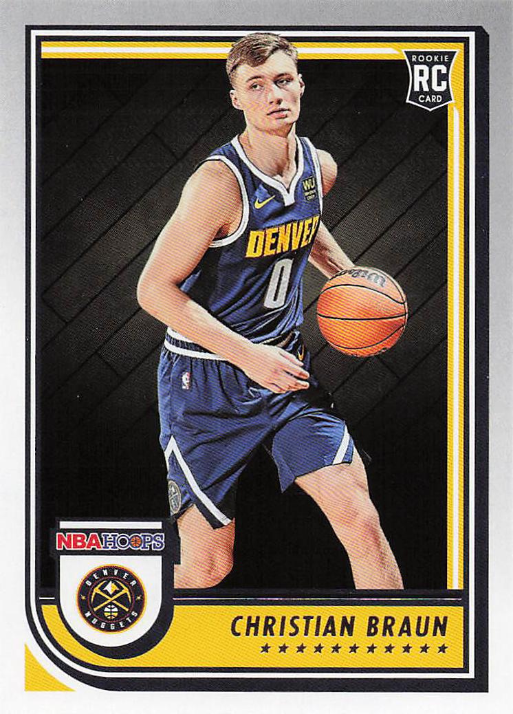 2022-23 Hoops Basketball Christian Braun #251 Rookie