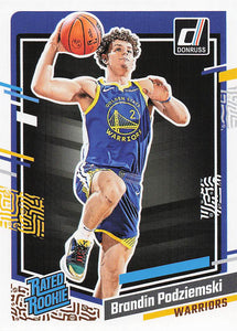 2023-24 Donruss Basketball Brandin Podziemski #249 Rookie