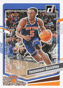 2020-21 Donruss Basketball Immanuel Quickley #213 Rookie
