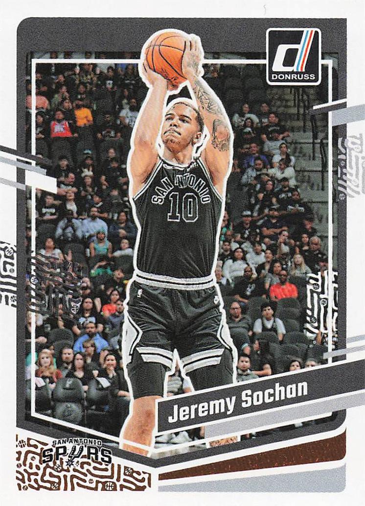 2023-24 Donruss Basketball Jeremy Sochan #168