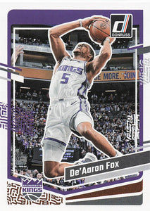 2021-22 Donruss Basketball De'Aaron Fox #126