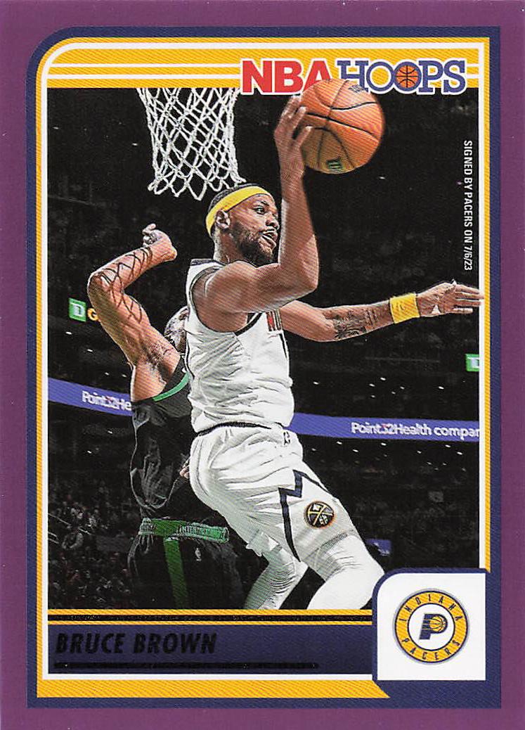 2023-24 Hoops Basketball Purple Bruce Brown #204