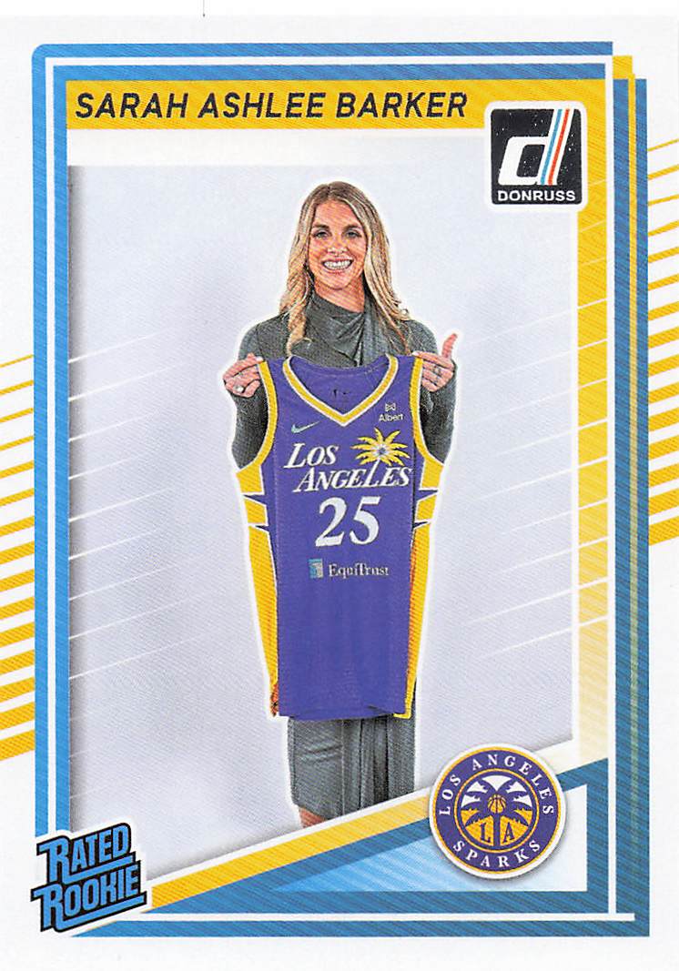 2025 Donruss WNBA Basketball Sarah Ashlee Barker #100 Rookie