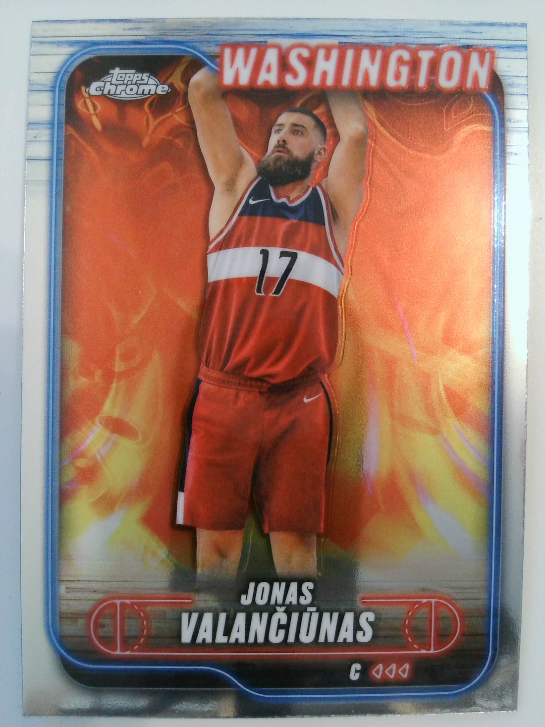 2024-25 Topps Chrome Basketball Jonas Valan?i?nas #91
