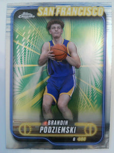 2024-25 Topps Chrome Basketball Brandin Podziemski #7