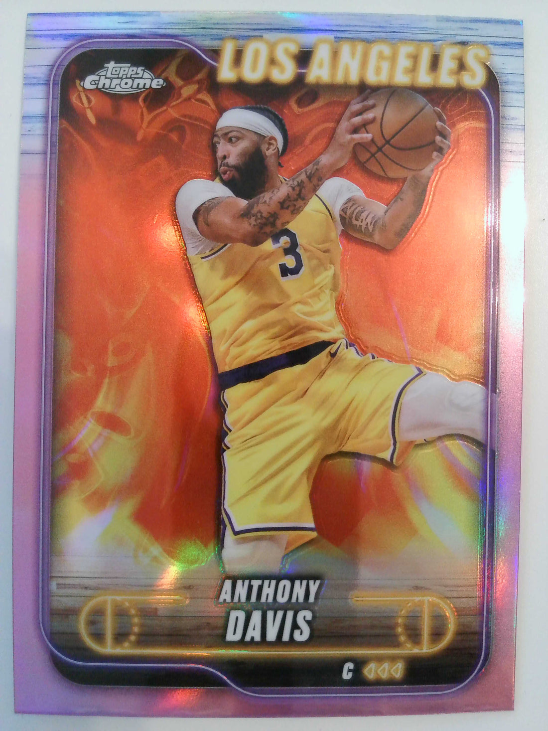 2024-25 Topps Chrome Basketball Pink Refractor Anthony Davis #86