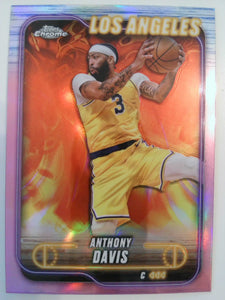 2024-25 Topps Chrome Basketball Pink Refractor Anthony Davis #86