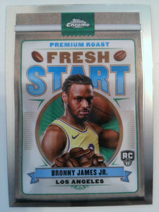 2024-25 Topps Chrome Basketball Fresh Start Bronny James Jr. #FS-15