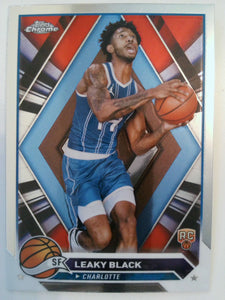 2023-24 Topps Chrome Basketball Leaky Black #51 Rookie