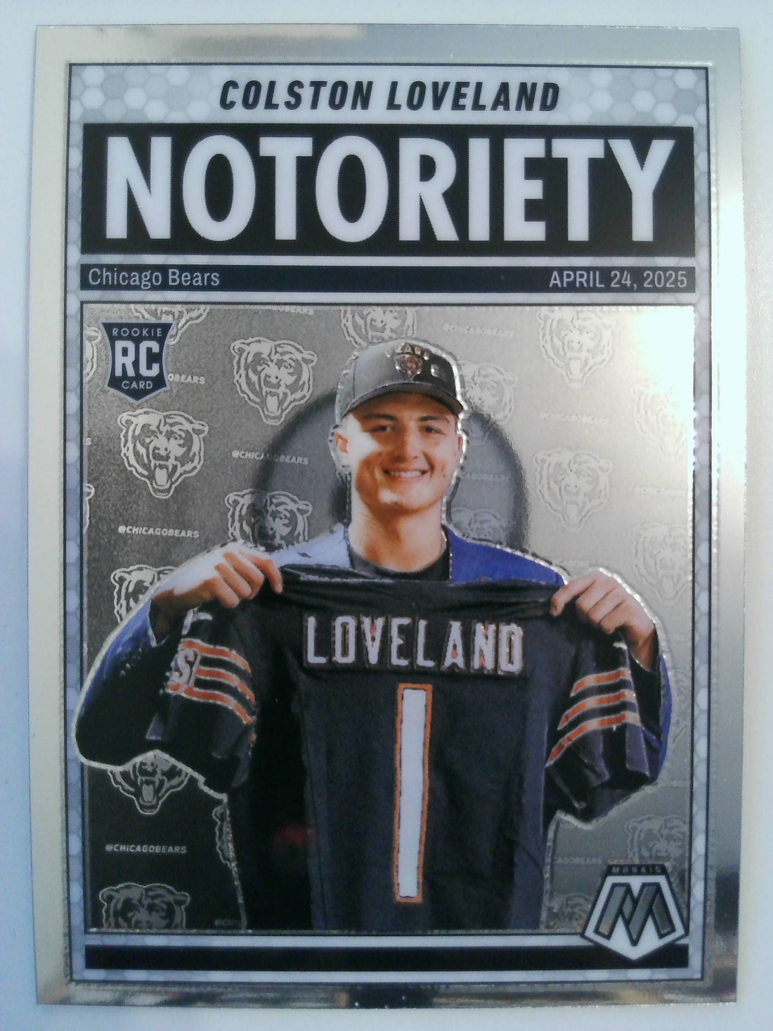 2025 Panini Mosaic Football Notoriety Colston Loveland #24