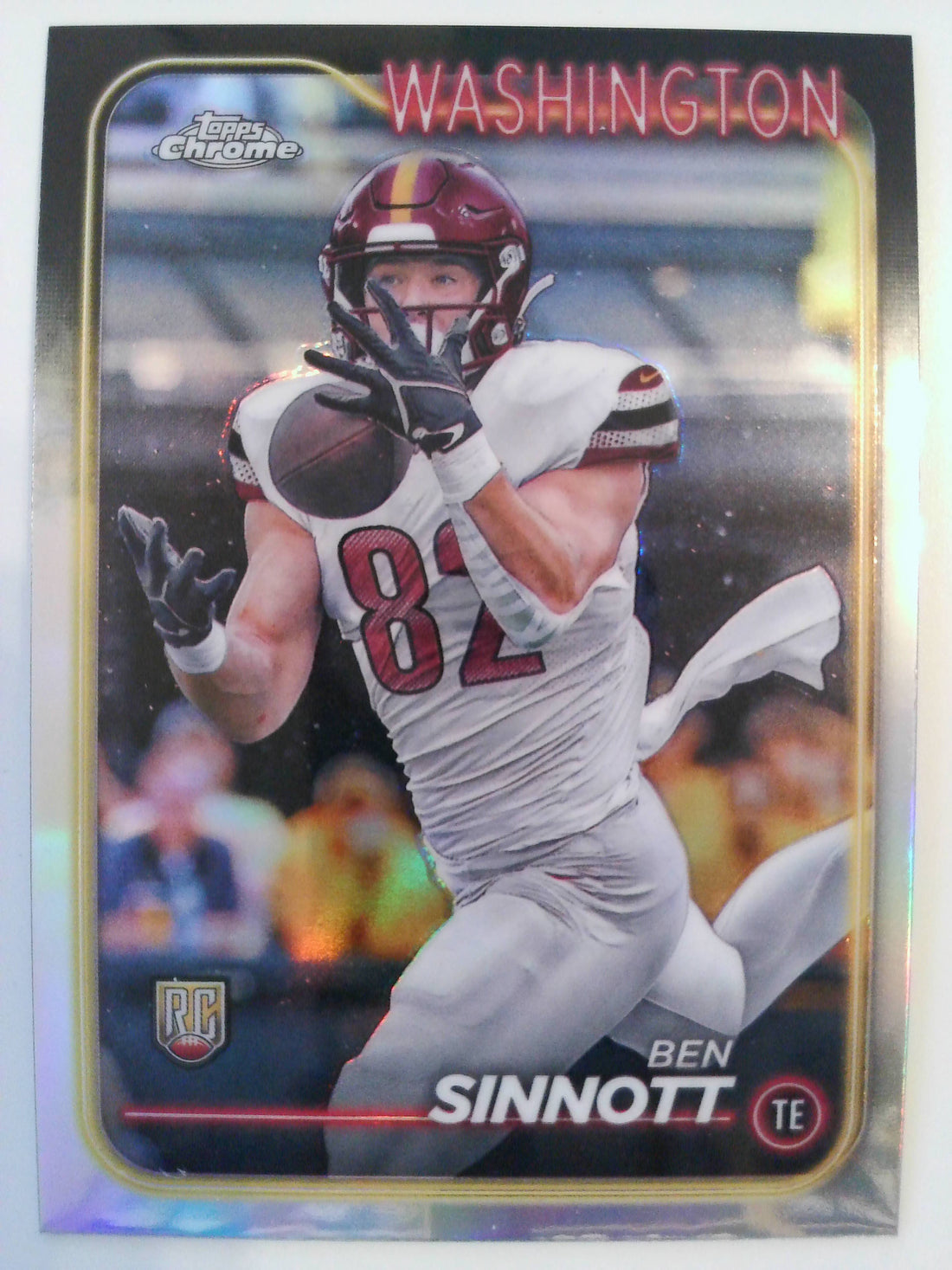 2024 Topps Chrome Football Refractor Ben Sinnott #262 Rookie