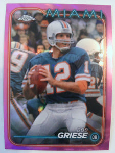 2024 Topps Chrome Football Pink Refractor Bob Griese #107